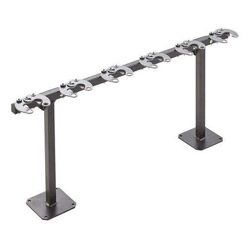 Suporte para estacionamento de trotinetas com pés ou de parede - 6 lugares Suporte para estacionamento de trotinetas com pés ou de parede - 6 lugares