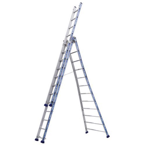 Escada transformável Platinium 300 Pro – 3 planos – Tubesca