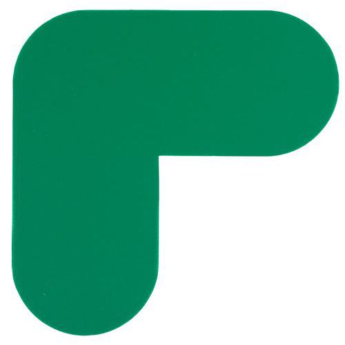 Autocolante para marcação de pavimento em L, 200 x 200 mm - Manutan Expert