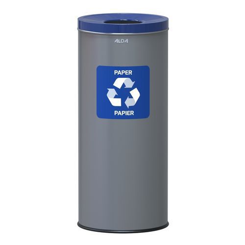 Caixote de lixo metálico de interior para reciclagem Prestige EKO – 45 L