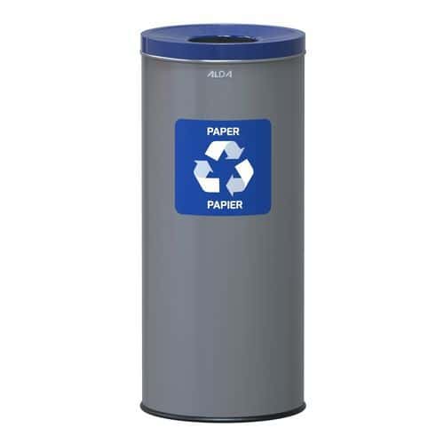 Caixote de lixo metálico de interior para reciclagem Prestige EKO – 45 L