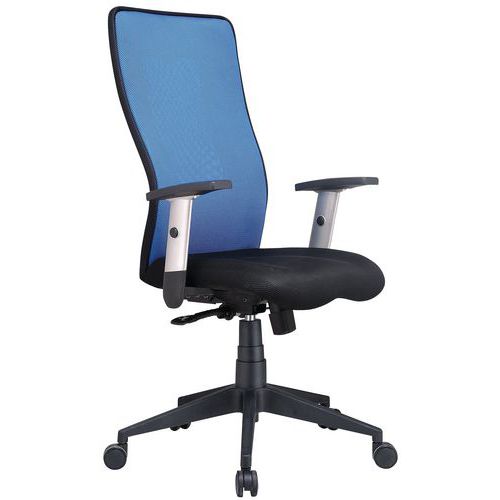 Cadeira de escritório ergonómica com espaldar alto Penelope – tecido - Manutan Expert