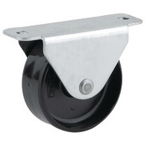 Rodízio fixo com placa – Capacidade de carga de 25 a 40 kg