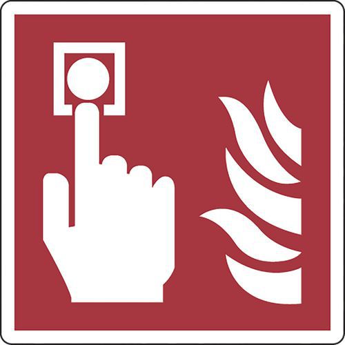 Painel Ponto de alarme de incêndio – autocolante