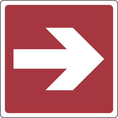 Painel de incêndio – Seta de direção para a direita – autocolante