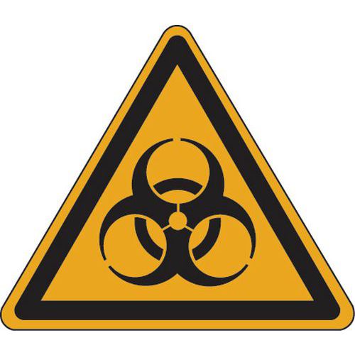 Painel de perigo – Risco biológico – alumínio