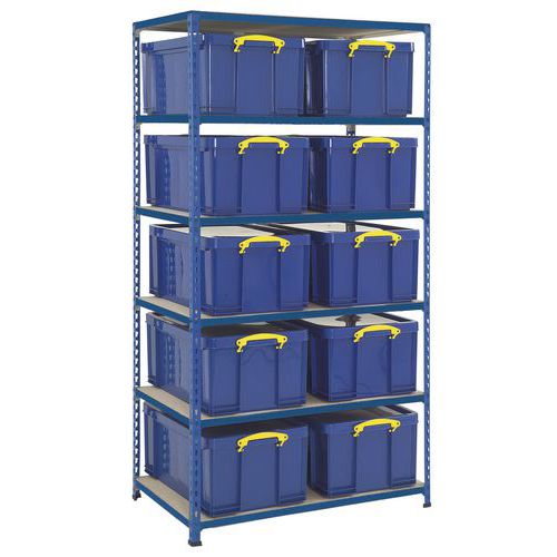 Estante de caixas de armazenamento Blocabac - Com caixas