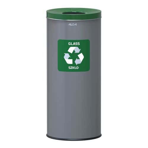 Caixote de lixo metálico de interior para reciclagem Prestige EKO – 45 L