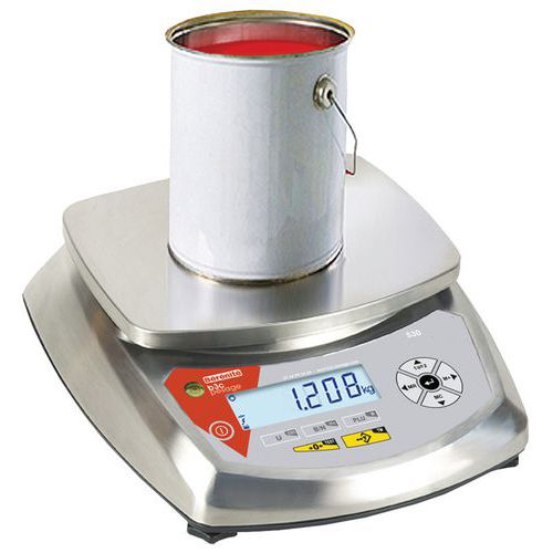 Balança compacta inox - Capacidade 6 a 30 kg