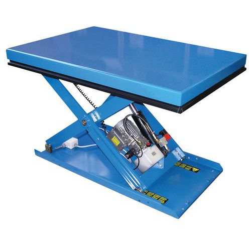 Mesa elevatória ergonómica e fixa EAX – Capacidade: 500 a 2000 kg