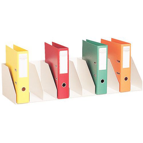 Classificador vertical com divisórias fixas para armários – Cinza - Paperflow