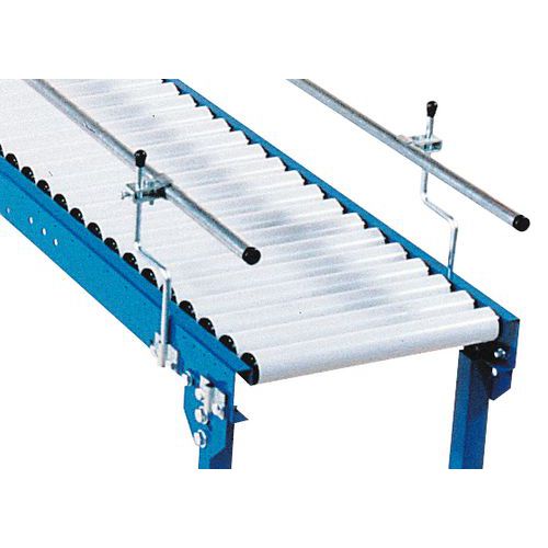 Guia bilateral para transportador motorizado – Regulável em altura Guia bilateral para transportador motorizado – Regulável em altura