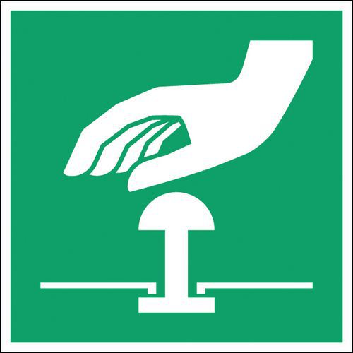 Painel de evacuação – Botão de paragem de emergência – rígido