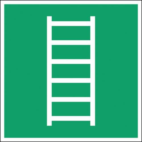 Painel de evacuação – Escada de emergência – rígido