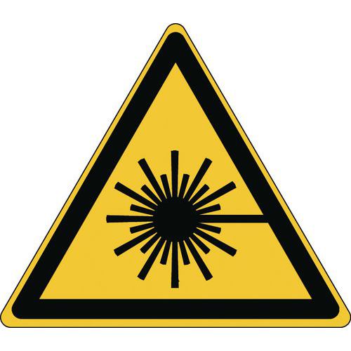 Painel de perigo – Radiação laser – rígido