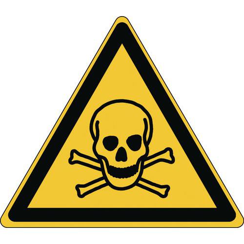 Painel de perigo – Material tóxico – rígido