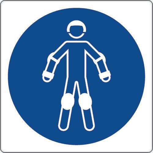 Painel de obrigação – Uso de proteções de patins – alumínio
