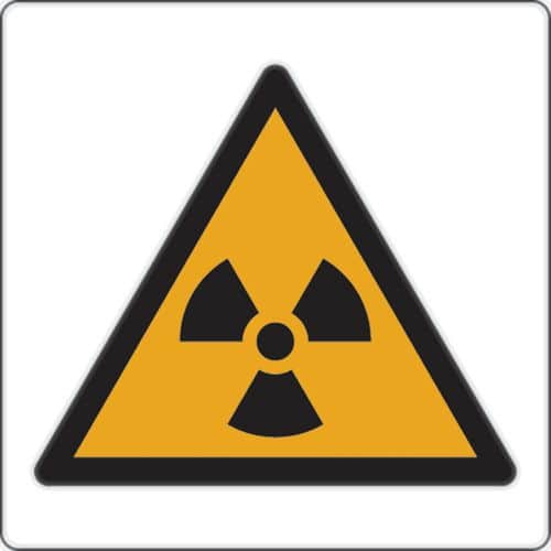 Painel de perigo – Materiais radioativos – alumínio