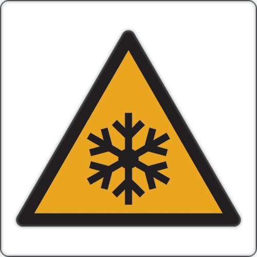 Painel de perigo – Baixas temperaturas e gelo – alumínio