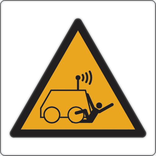 Painel de perigo – Risco de colisão, veículo telecomandado – alumínio