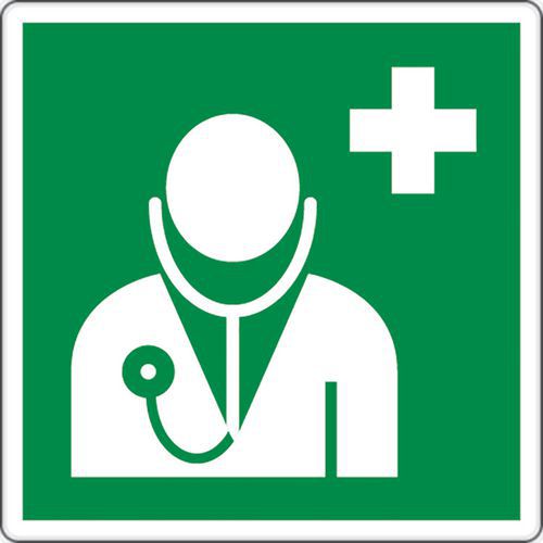 Painel de emergência – Médico – alumínio Painel de emergência – Médico – alumínio