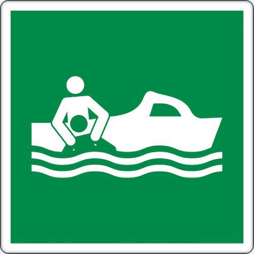 Painel de evacuação – Embarcação salva-vidas – alumínio