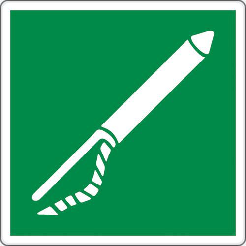 Painel de evacuação – Lança-amarras – alumínio Painel de evacuação – Lança-amarras – alumínio