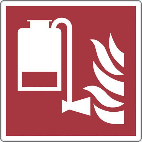 Painel de incêndio – Extintor portátil de espuma – alumínio Painel de incêndio – Extintor portátil de espuma – alumínio