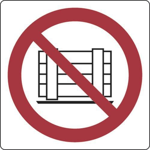 Painel de proibição – Não obstruir a passagem – alumínio