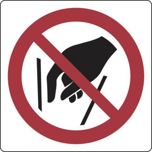 Painel de proibição – Proibido aproximar as mãos – alumínio