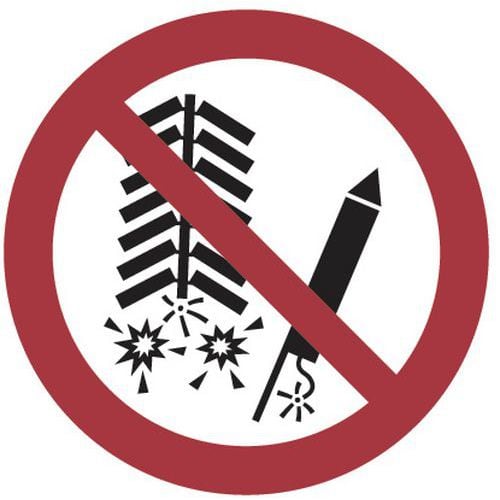 Painel de proibição – Fogo de artifício proibido – alumínio