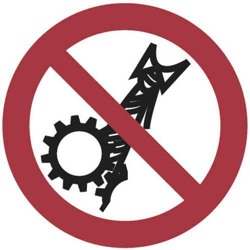 Painel de proibição – Proibido usar lenços ou gravatas – alumínio