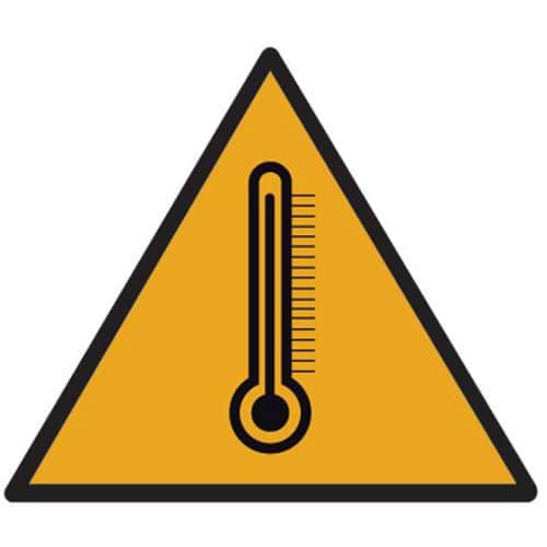 Painel de perigo – Temperatura circundante elevada – alumínio