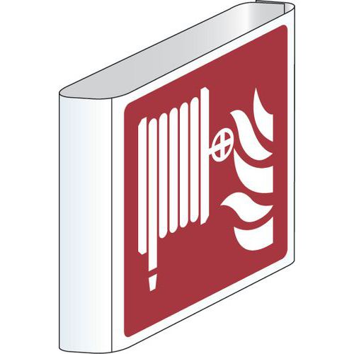 Painel de incêndio – Carretel de lança de combate a incêndios (tipo bandeira) – alumínio
