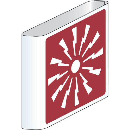 Painel de incêndio – Alarme de incêndio (tipo bandeira) – alumínio