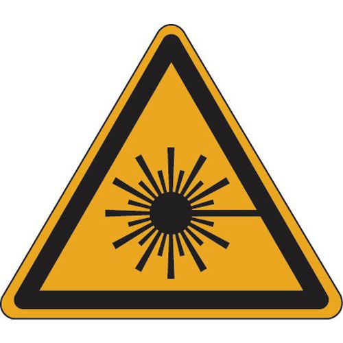 Painel de perigo – Radiação laser – alumínio