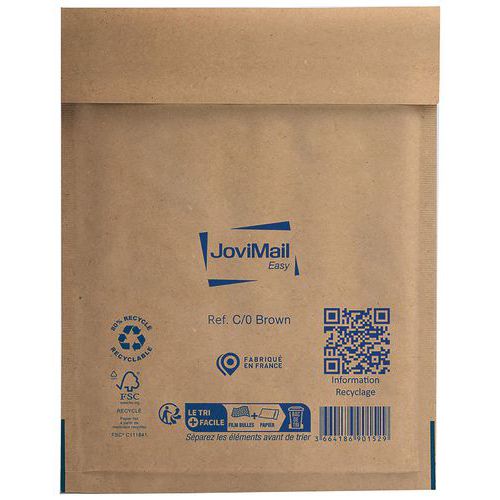 Envelopes almofadados com plástico de bolhas – Kraft – 100 unidades