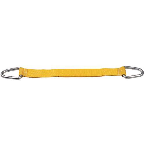 Linga em poliéster – capacidade de 1000 a 4000 kg – com 2 grampos simples em aço – 2 m a 4 m