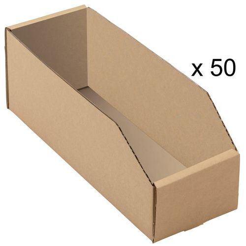 Caixas de bico em cartão kraft castanho – 300 mm de comprimento – 3,6 a 8,3 L Caixas de bico em cartão kraft castanho – 300 mm de comprimento – 3,6 a 8,3 L
