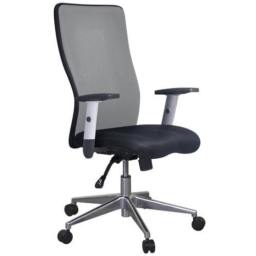 Cadeira de escritório ergonómica com espaldar alto Penelope – tecido - Manutan Expert