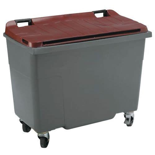 Contentor móvel SULO – Borda reforçada – Separação de resíduos – 660 L