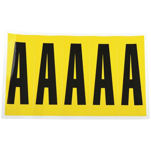 Etiqueta – letras autocolantes - Manutan Expert