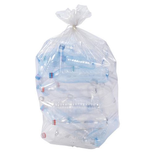 Saco de lixo transparente – 80% de materiais reciclados