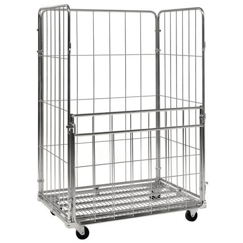 Contentor móvel Maxi com 4 lados – painel rebatível – capacidade de 400 kg Contentor móvel Maxi com 4 lados – painel rebatível – capacidade de 400 kg