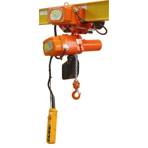 Diferencial elétrico Éléphant Alpha com carro elétrico - Trifásico 400 V - 1 velocidade - Capacidade de 150 a Diferencial elétrico Éléphant Alpha com carro elétrico - Trifásico 400 V - 1 velocidade - Capacidade de 150 a