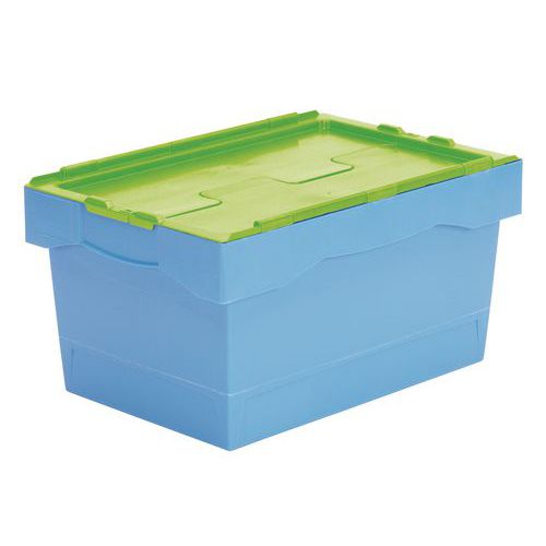 Caixa de transporte com código de cores – 600 mm de comprimento – 38 a 55 L