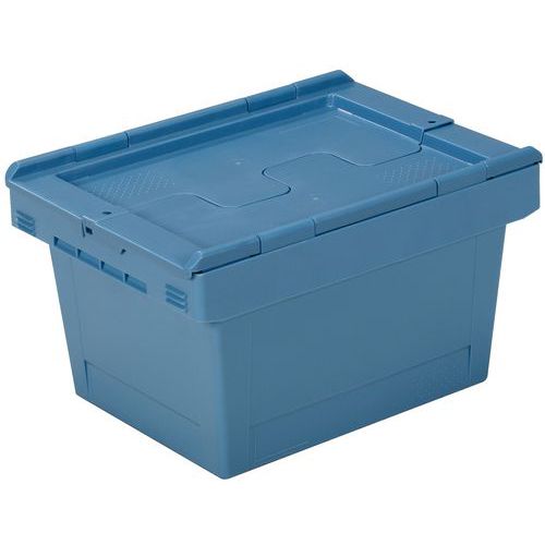 Caixa multifunções com tampa de dupla aba – 400 mm de comprimento – 17 a 25 L