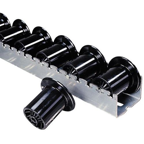 Calha de rolos de plástico para cargas pesadas – 2400 mm de comprimento – Bito