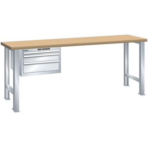 Bancada com 3 gavetas 27x36E – altura 840 mm – Lista