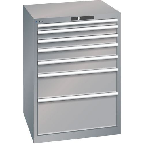 Armário com 7 gavetas 36x36E – capacidade de carga de 200 kg – Lista